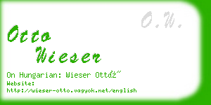 otto wieser business card